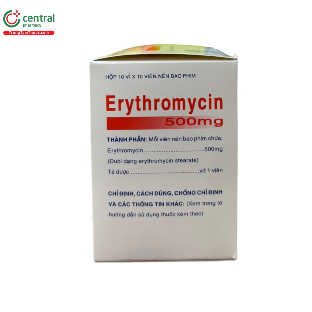 erythromycin tab 500mg 6 T8778 erythromycin tab 500mg 6 T8778