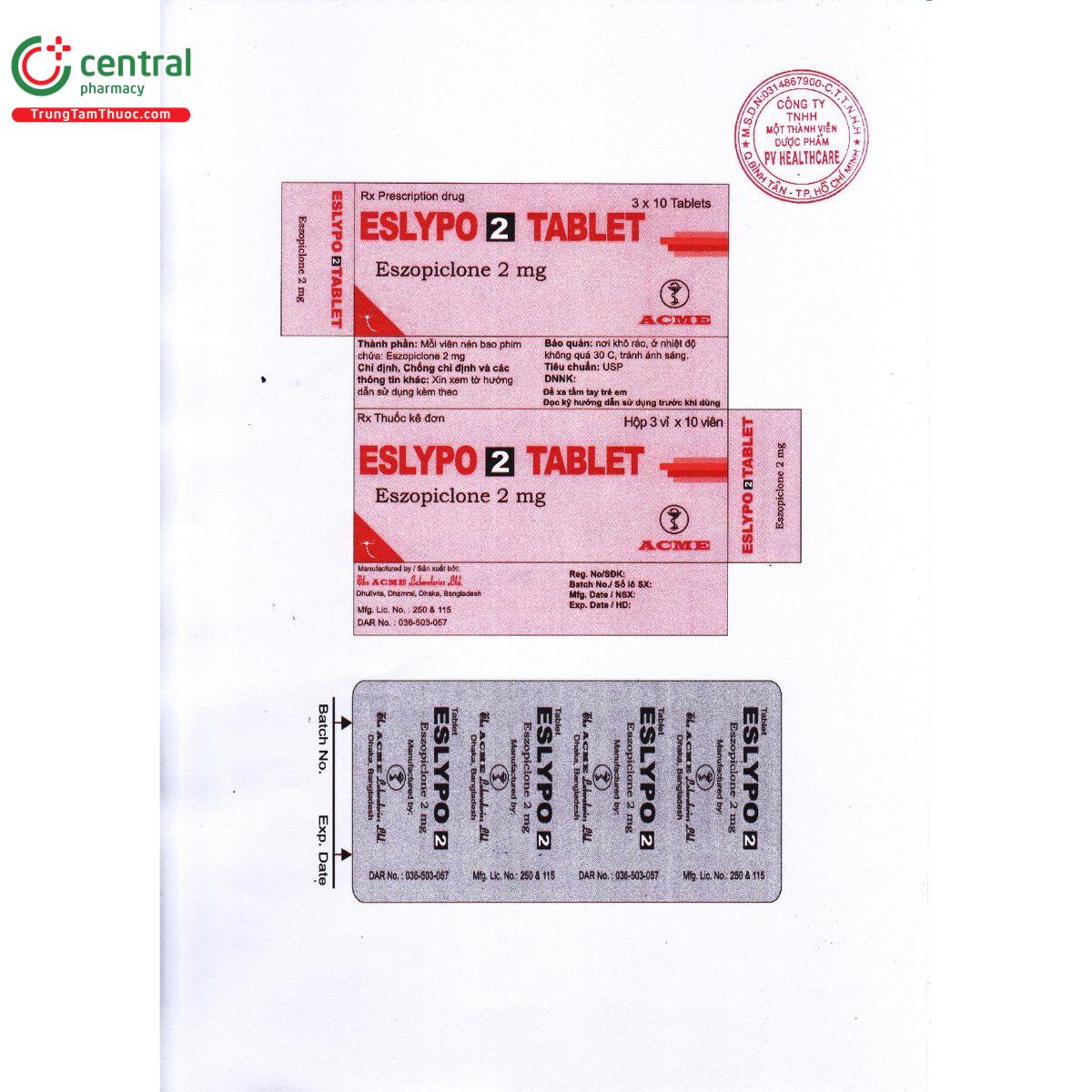 eslypo 2 tablet 2 D1158 eslypo 2 tablet 2 D1158