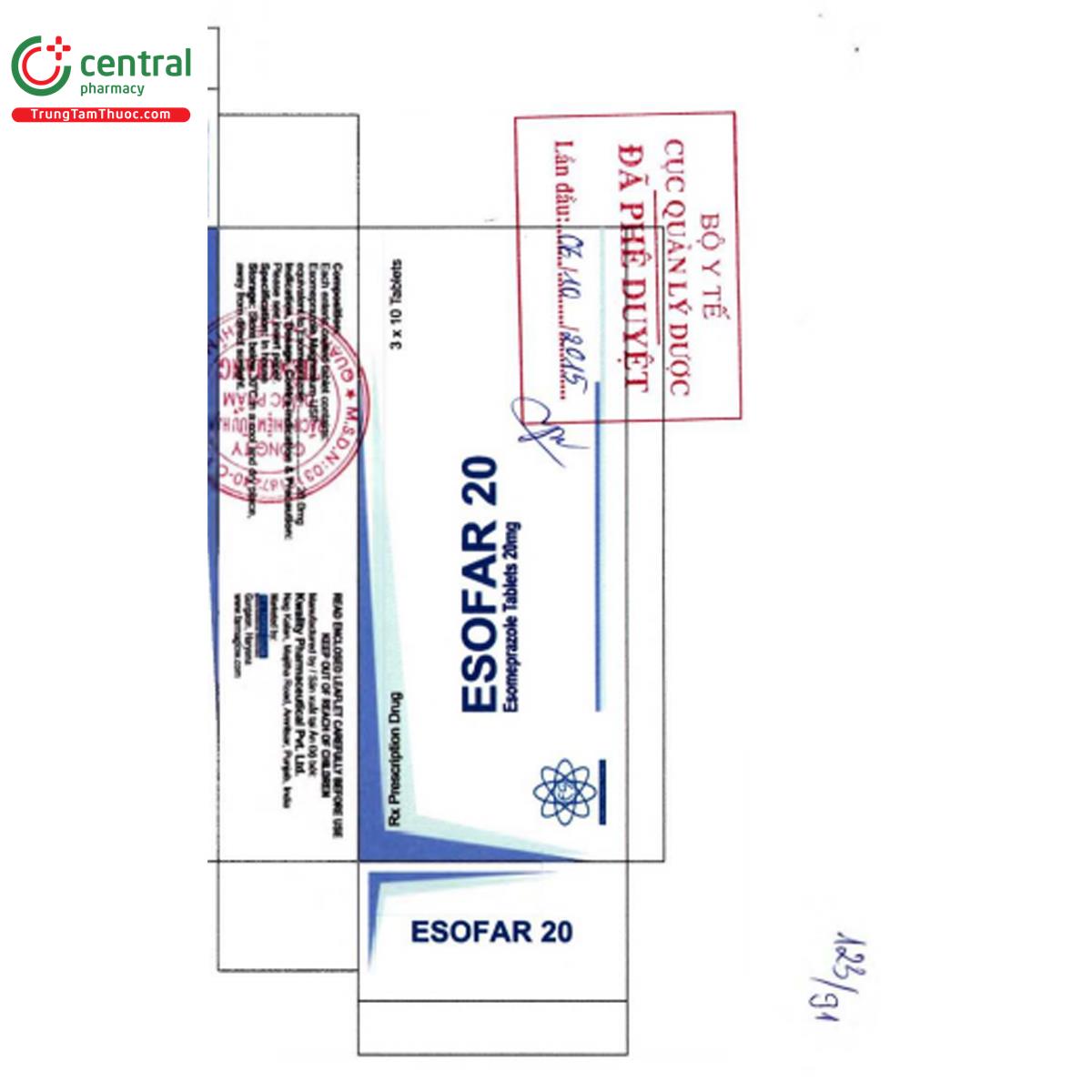 esofar 20mg 4 U8055 esofar 20mg 4 U8055