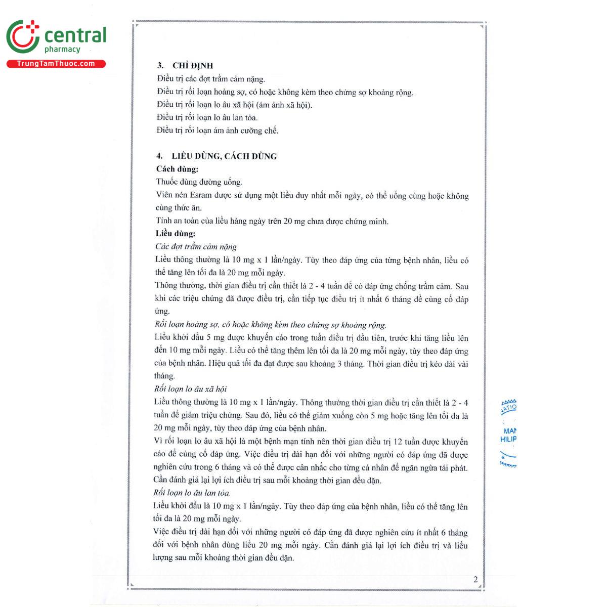 esram 10mg 4 B0288 esram 10mg 4 B0288