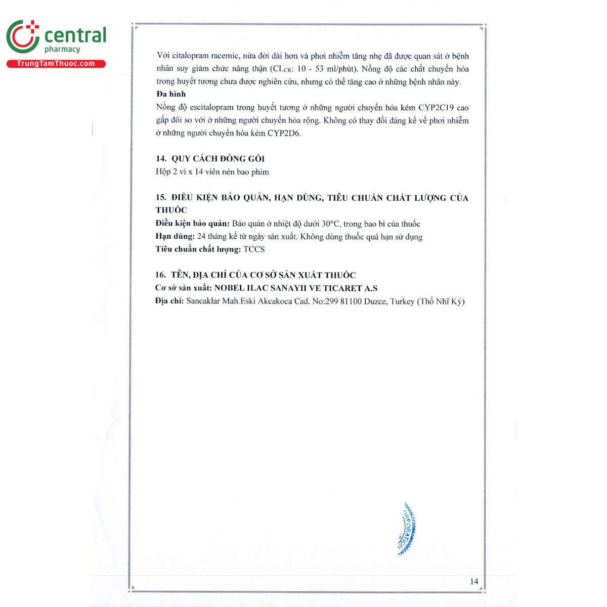 esram 20mg 16 C0536 esram 20mg 16 C0536