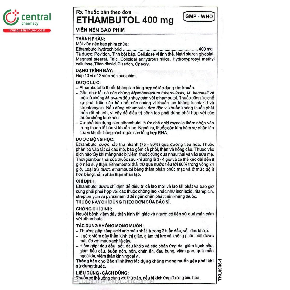 ethambutol 400mg imexpharm 10 Q6424 ethambutol 400mg imexpharm 10 Q6424