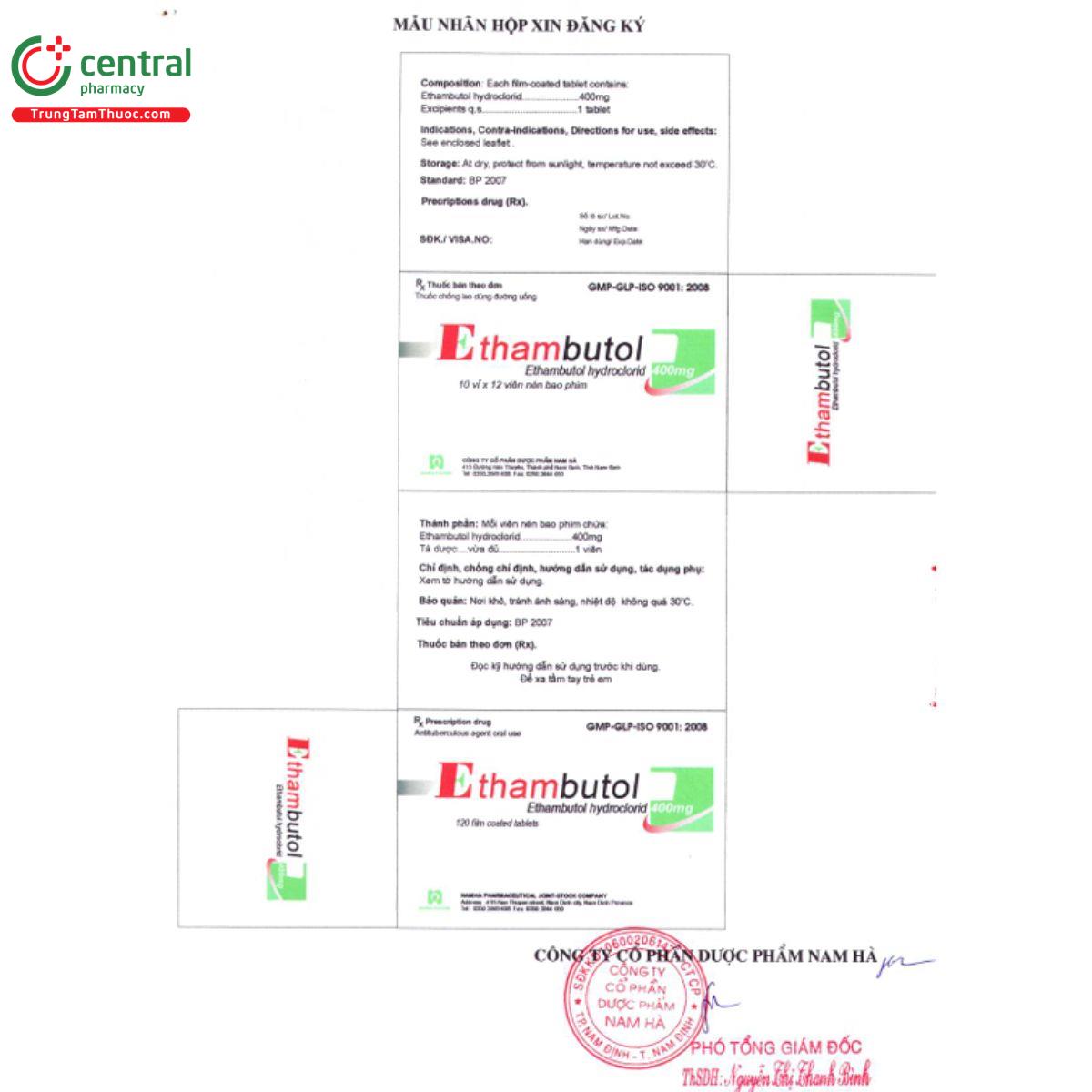 ethambutol duoc nam ha 4 E1457 ethambutol duoc nam ha 4 E1457