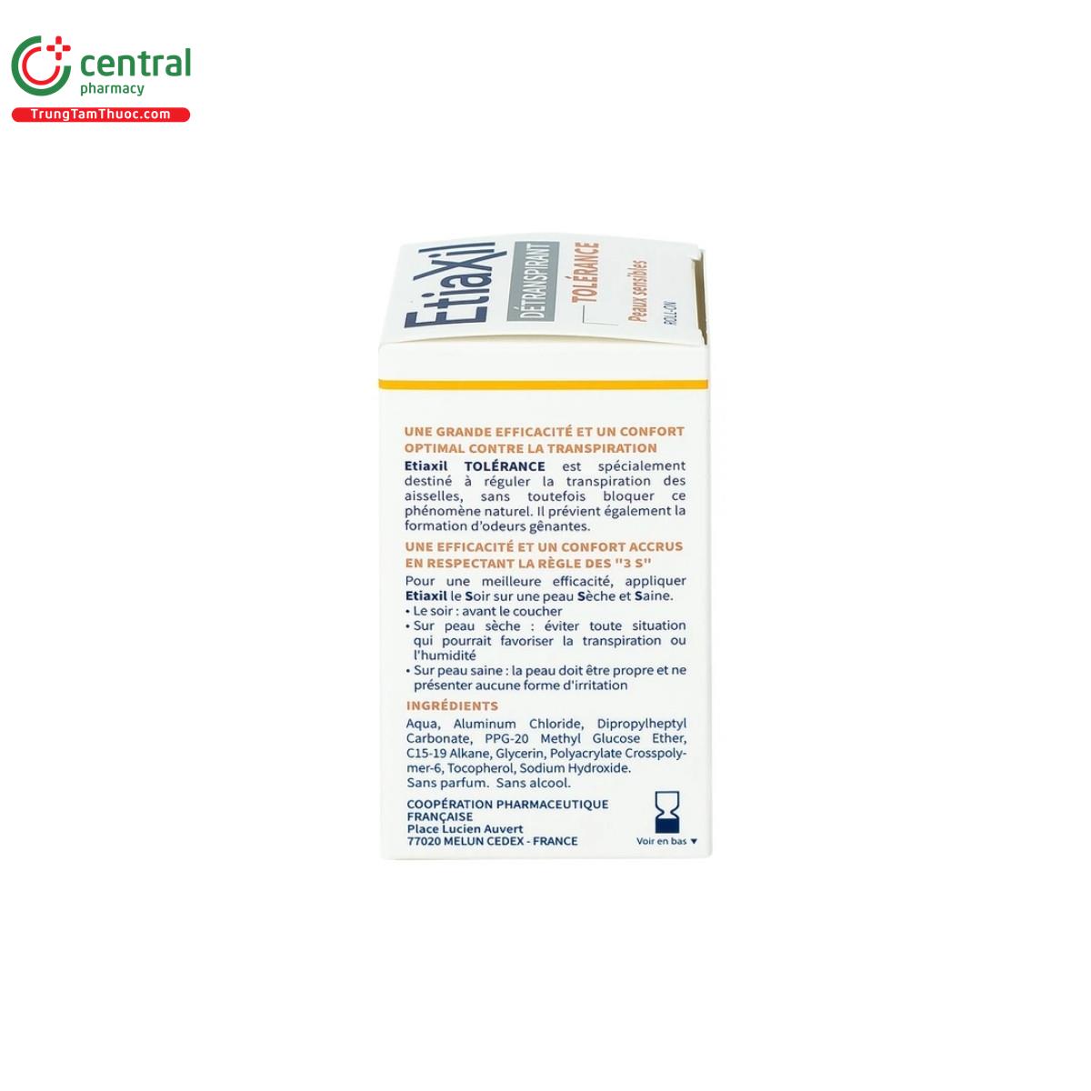 etiaxil detranspirant tolerance 12 U8410