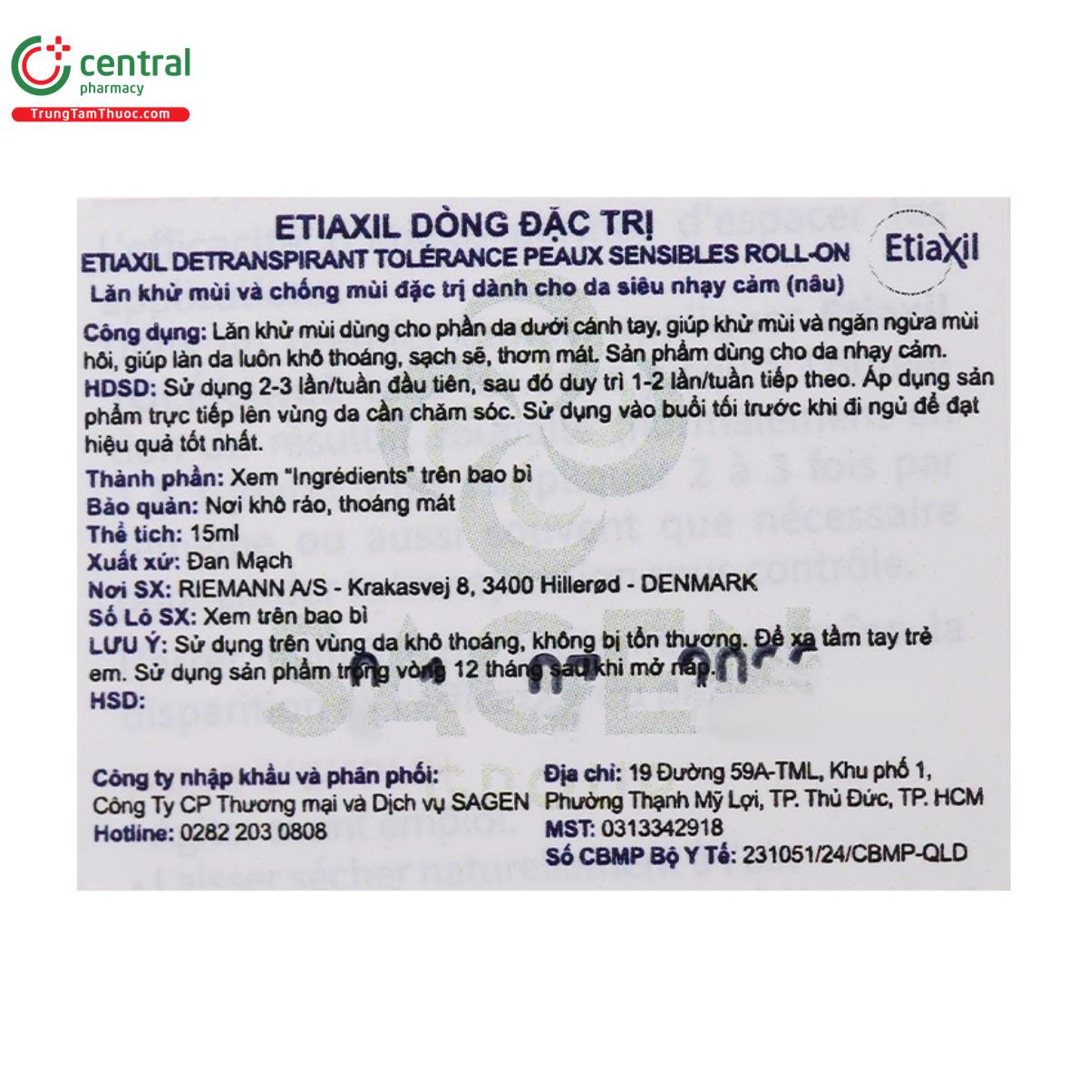 etiaxil detranspirant tolerance 15 A0380