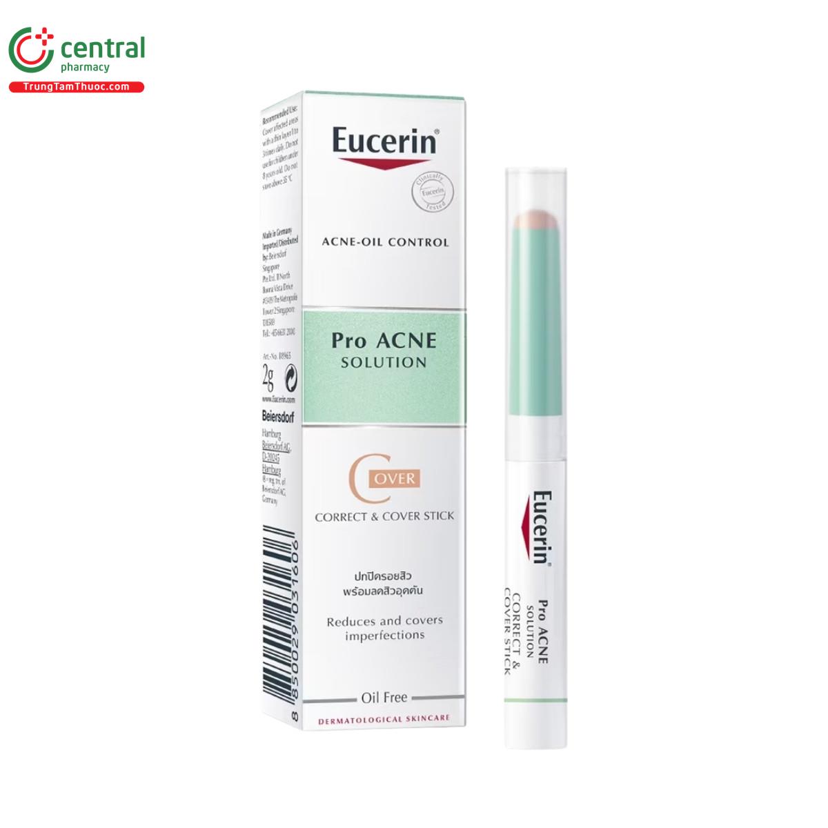 eucerin acne oil control proacne solution correct cover stick 2 E1034