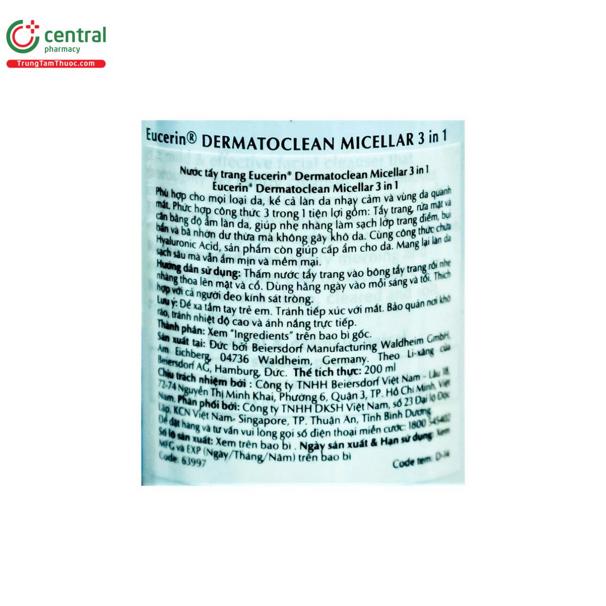 eucerin dermatoclean micellar water 3 in 1 5 N5150