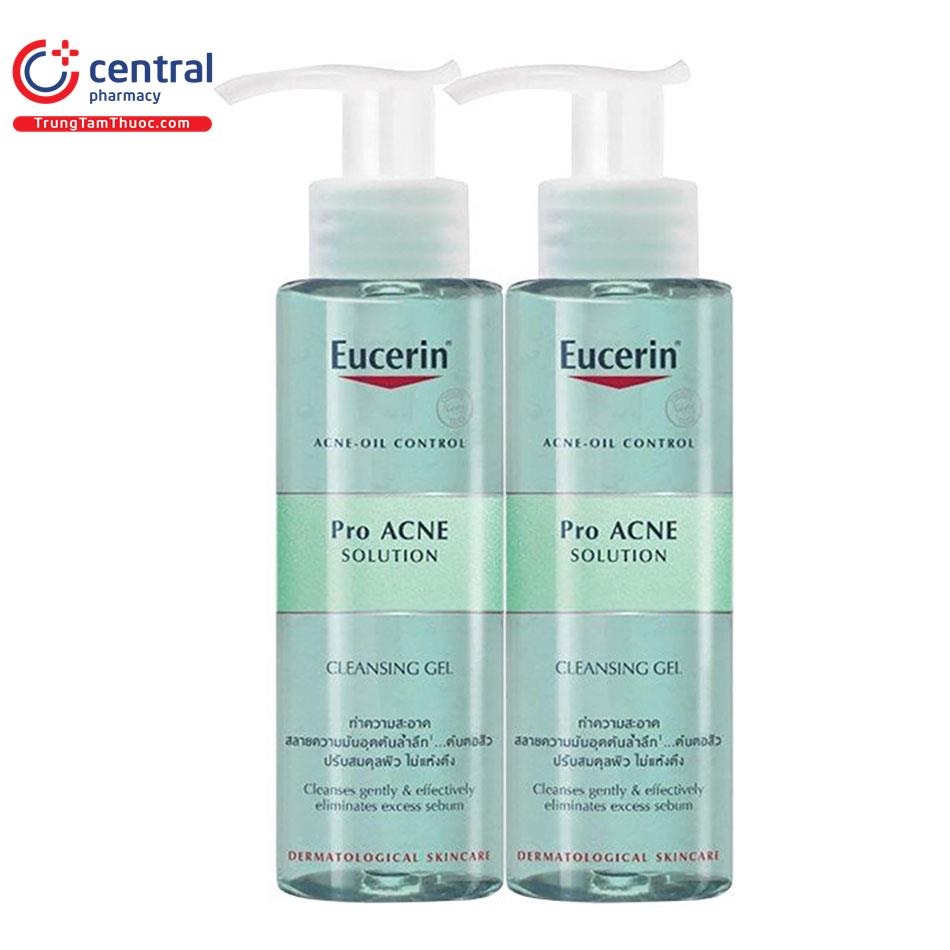 Eucerin Pro ACNE Solution Cleansing Gel (200ml) làm sạch da dịu nhẹ