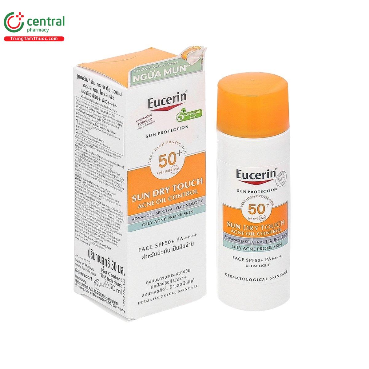 eucerin sun dry touch acne oil control face spf50 pa 3 L4352 eucerin sun dry touch acne oil control face spf50 pa 3 L4352