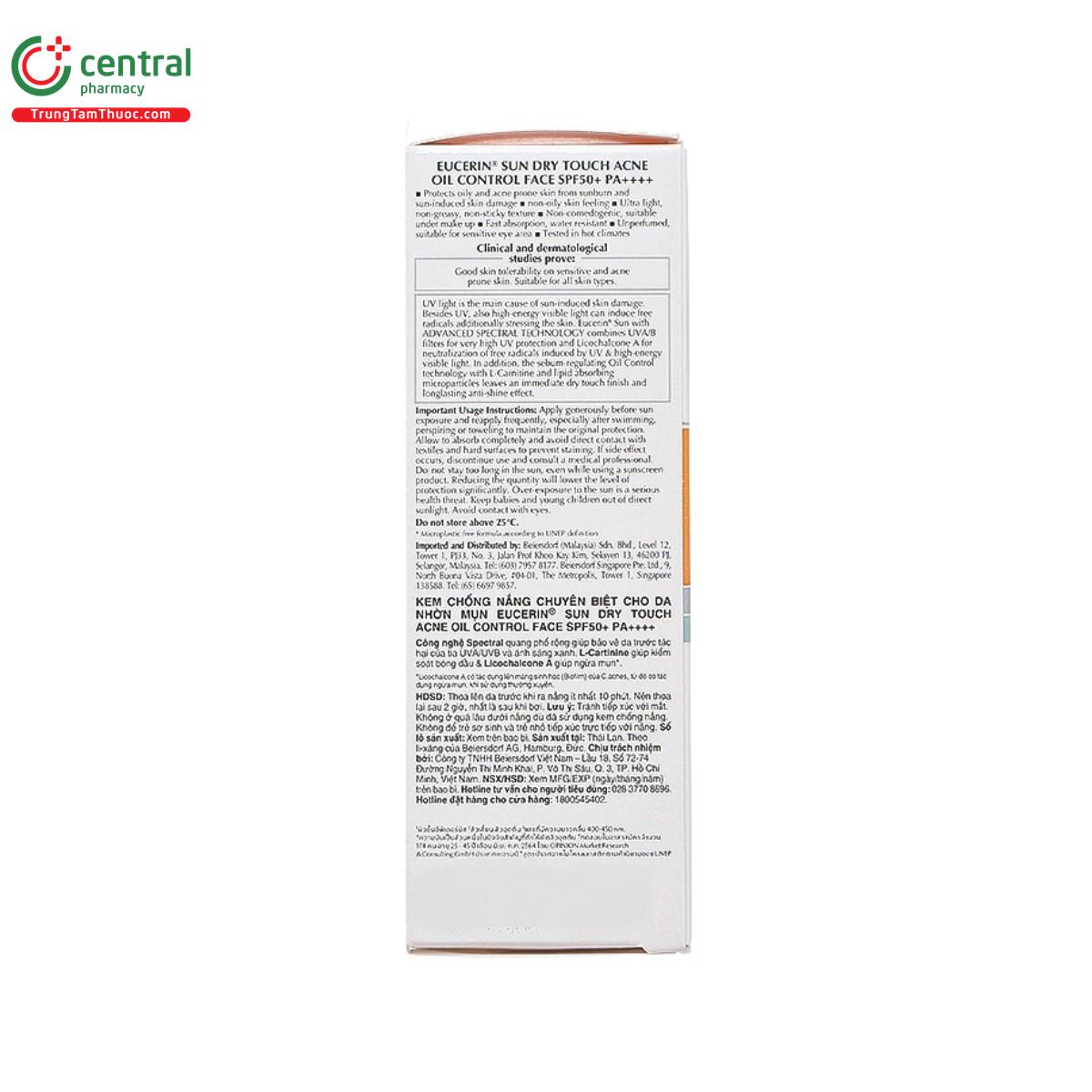 eucerin sun dry touch acne oil control face spf50 pa 7 L4833 eucerin sun dry touch acne oil control face spf50 pa 7 L4833