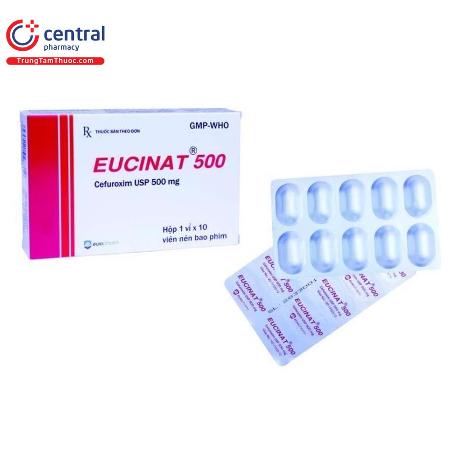 EUCINAT 500 LÀ THUỐC KHÁNG SINH ĐIỀU TRỊ NHIỄM KHUẨN ĐƯỜNG HÔ HẤP VÀ TIẾT NIỆU