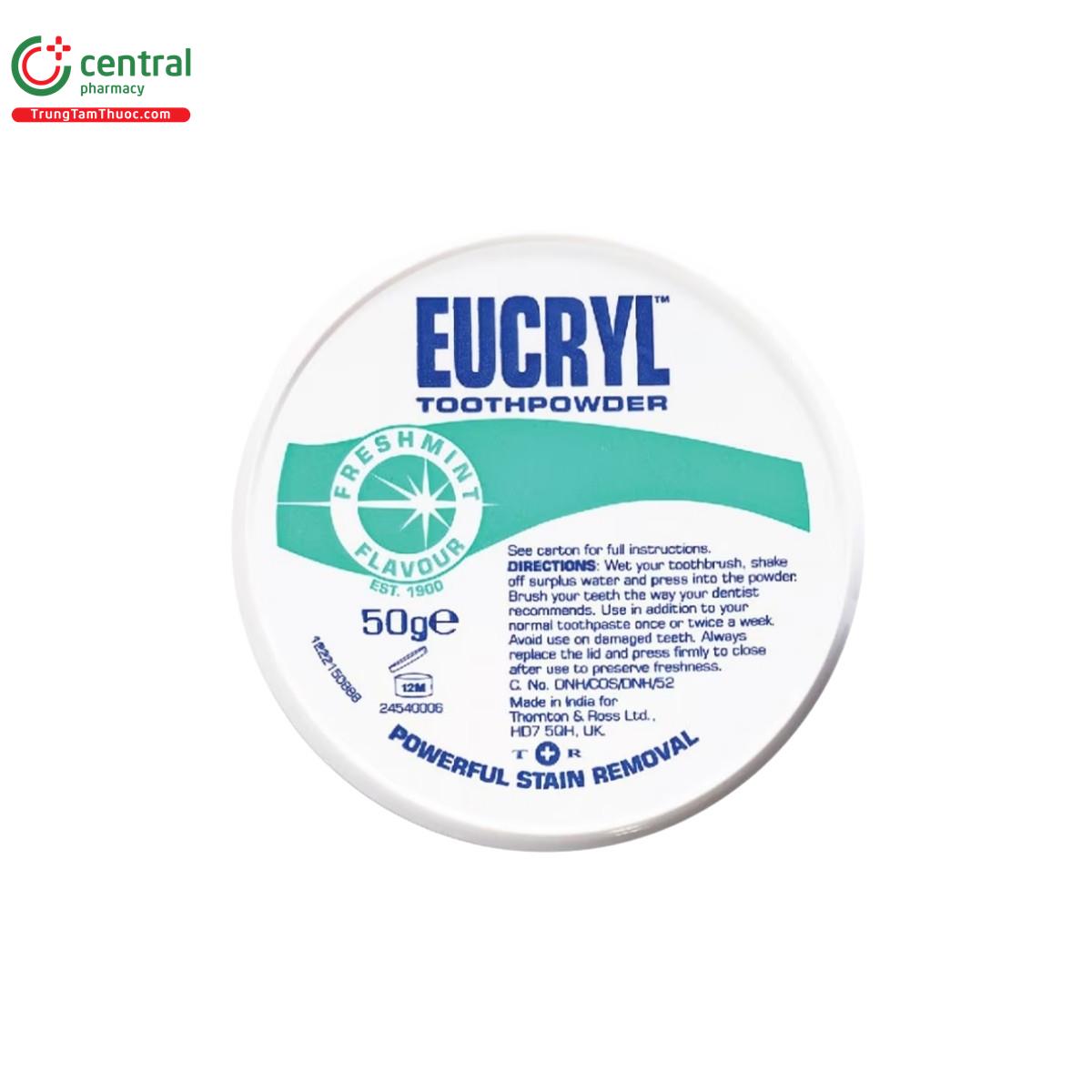 eucryl toothpowder freshmint flavor 10 L4726