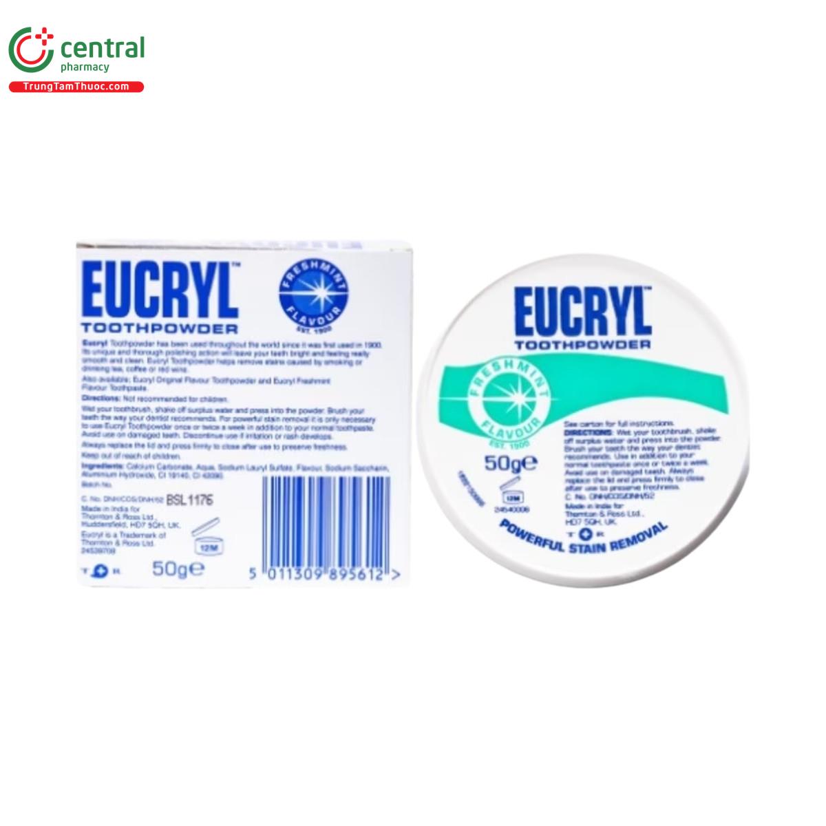 eucryl toothpowder freshmint flavor 6 Q6473