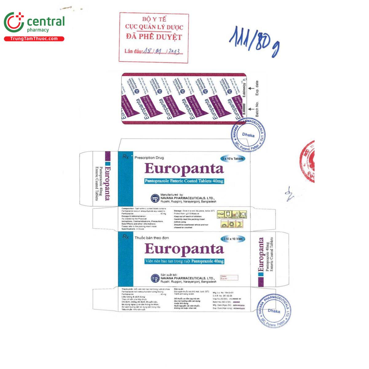 europanta 40mg 3 D1486 europanta 40mg 3 D1486