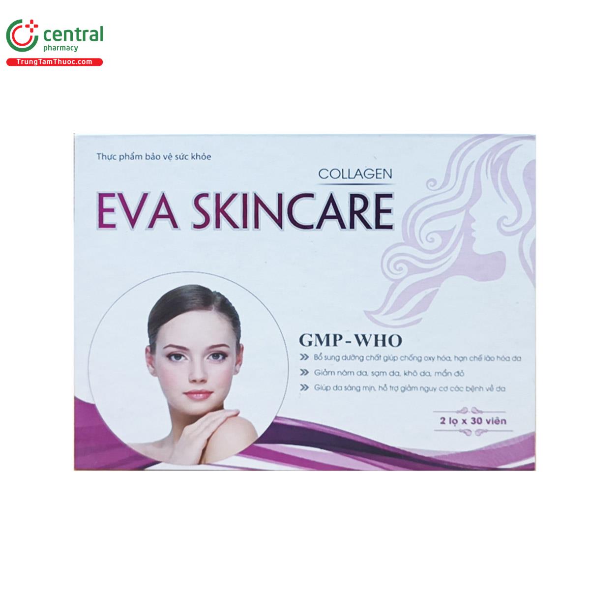 Thuốc Eva Skincare giúp tăng độ đàn hồi cho da, bảo vệ da khỏi nắng
