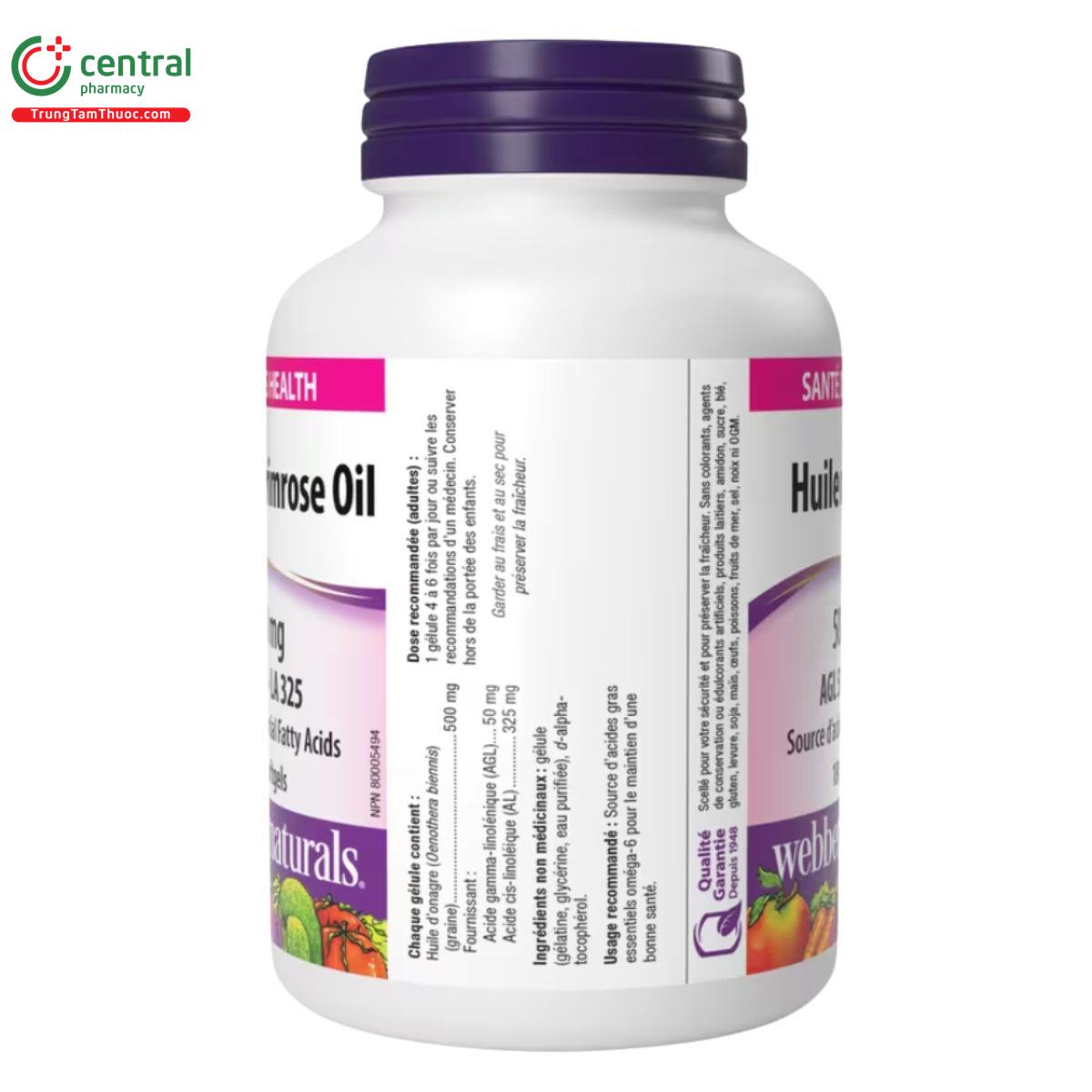 evening primrose oil 500mg webber naturals 1 E1063