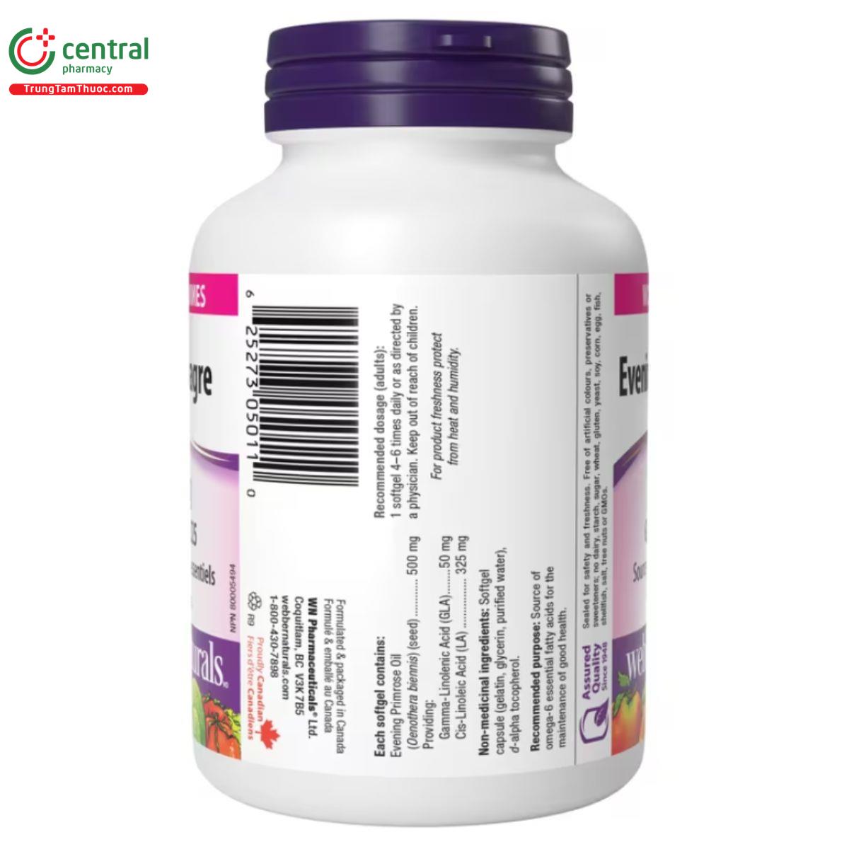 evening primrose oil 500mg webber naturals 5 F2487