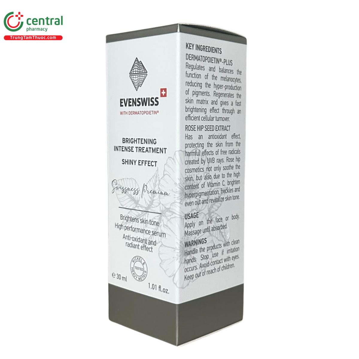 evenswiss brightening intense treatment shiny effect 2 G2537