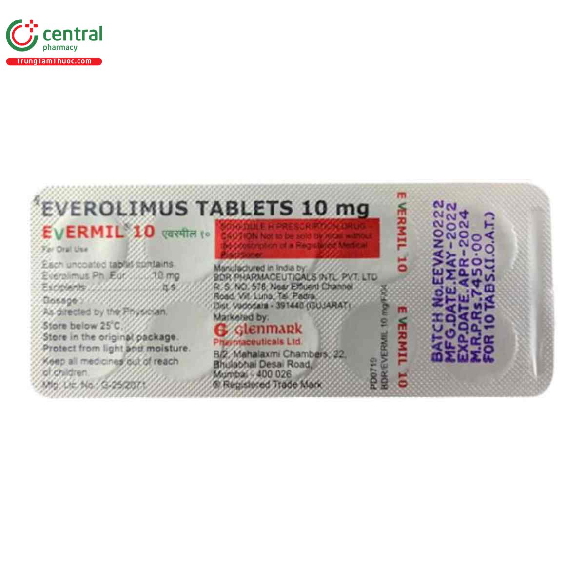 evermil 10mg 6 S7145