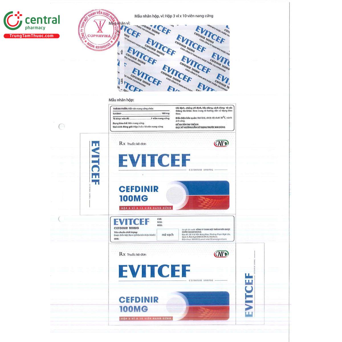 evitcef 100mg 2 S7580