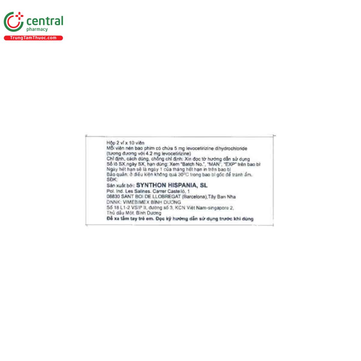 evtrine 5mg 1 S7444 evtrine 5mg 1 S7444