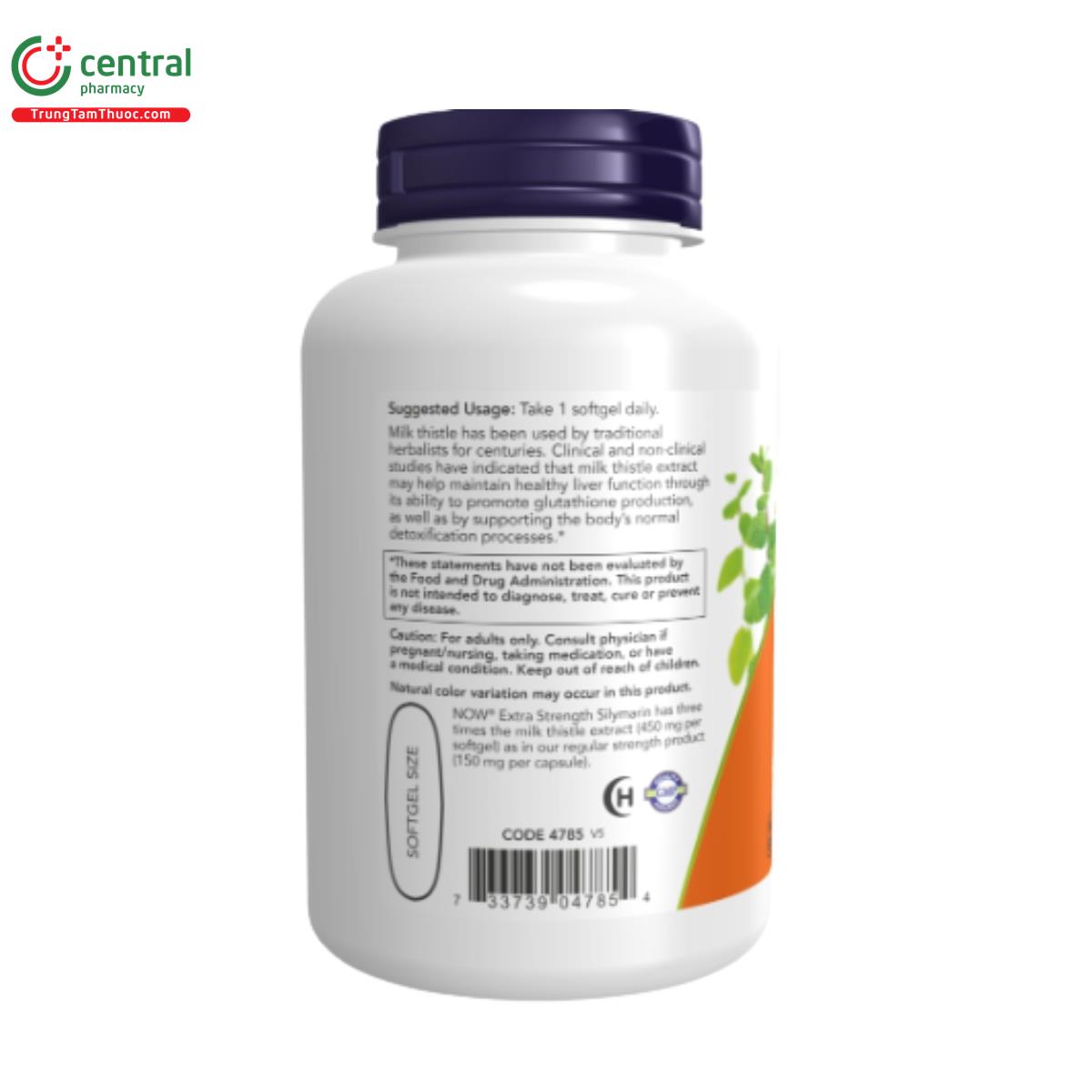 extra strength milk thistle extract 450mg 3 B0613 extra strength milk thistle extract 450mg 3 B0613