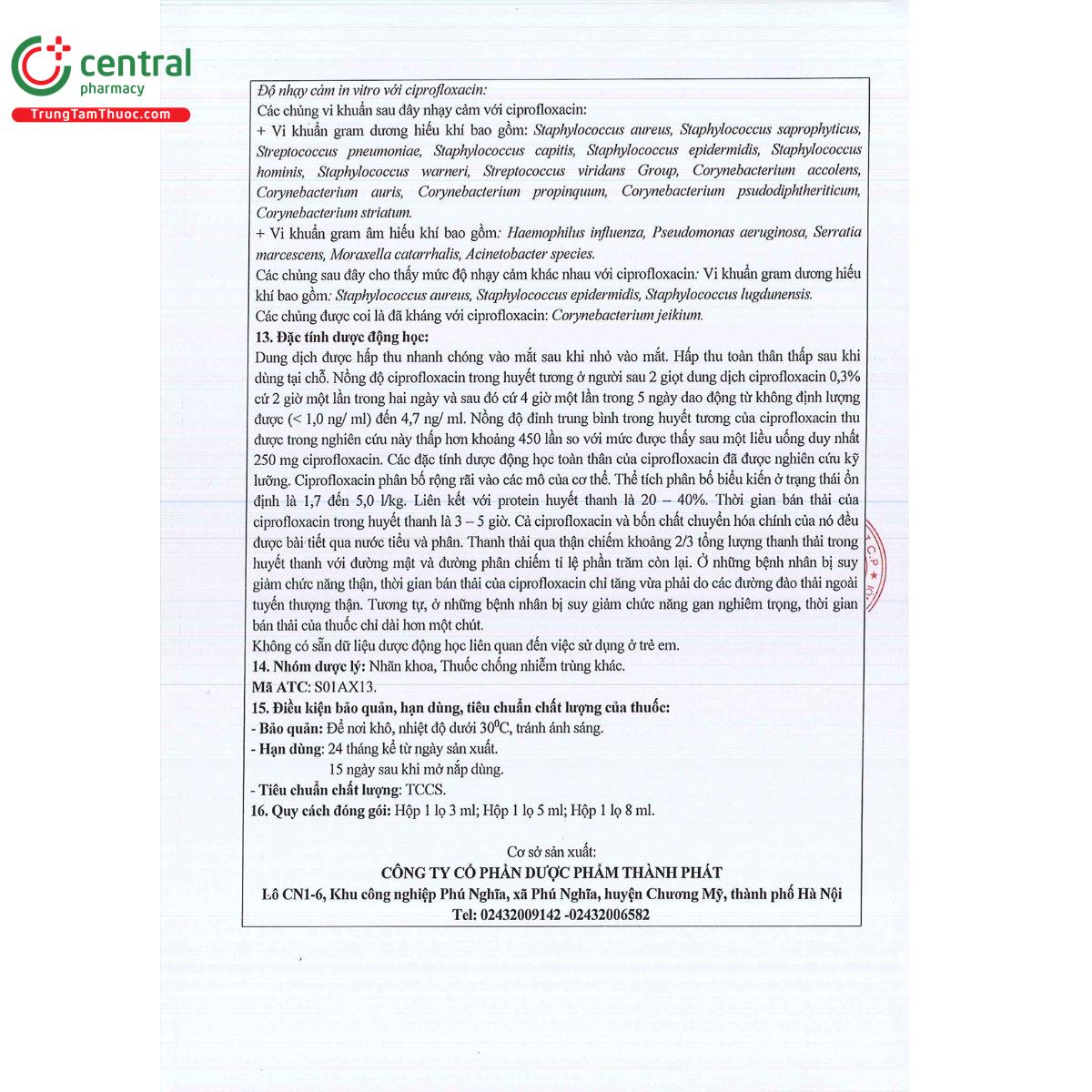 eyecipro tp 3mg 6 G2073