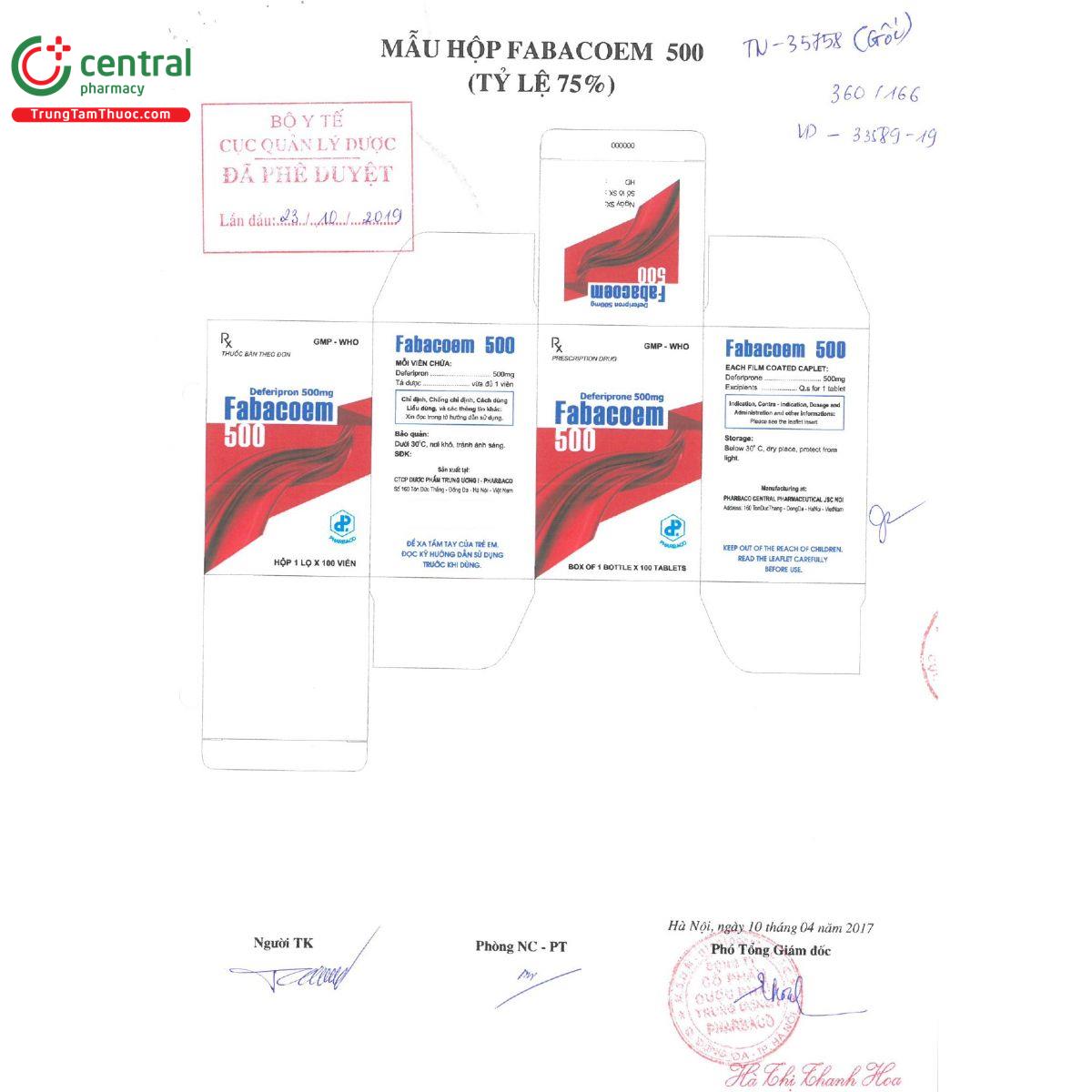 fabacoem 500 2 R7363 fabacoem 500 2 R7363