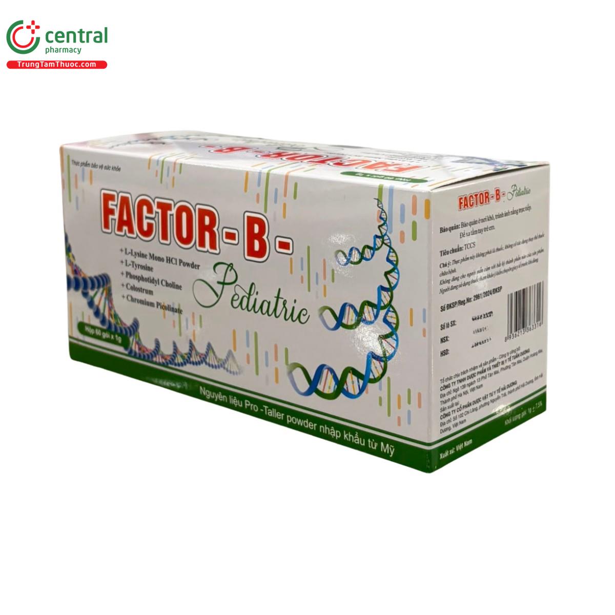 factor b pediatric 7 H3075 factor b pediatric 7 H3075