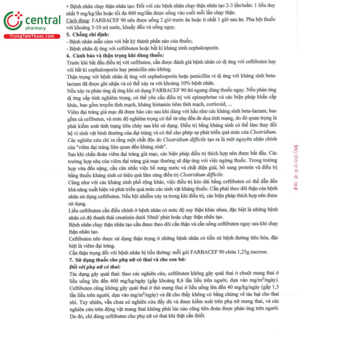 farbacef 90mg 4 P6005