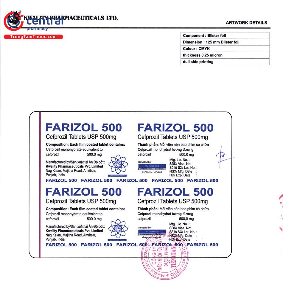 farizol 500mg 5 R7855