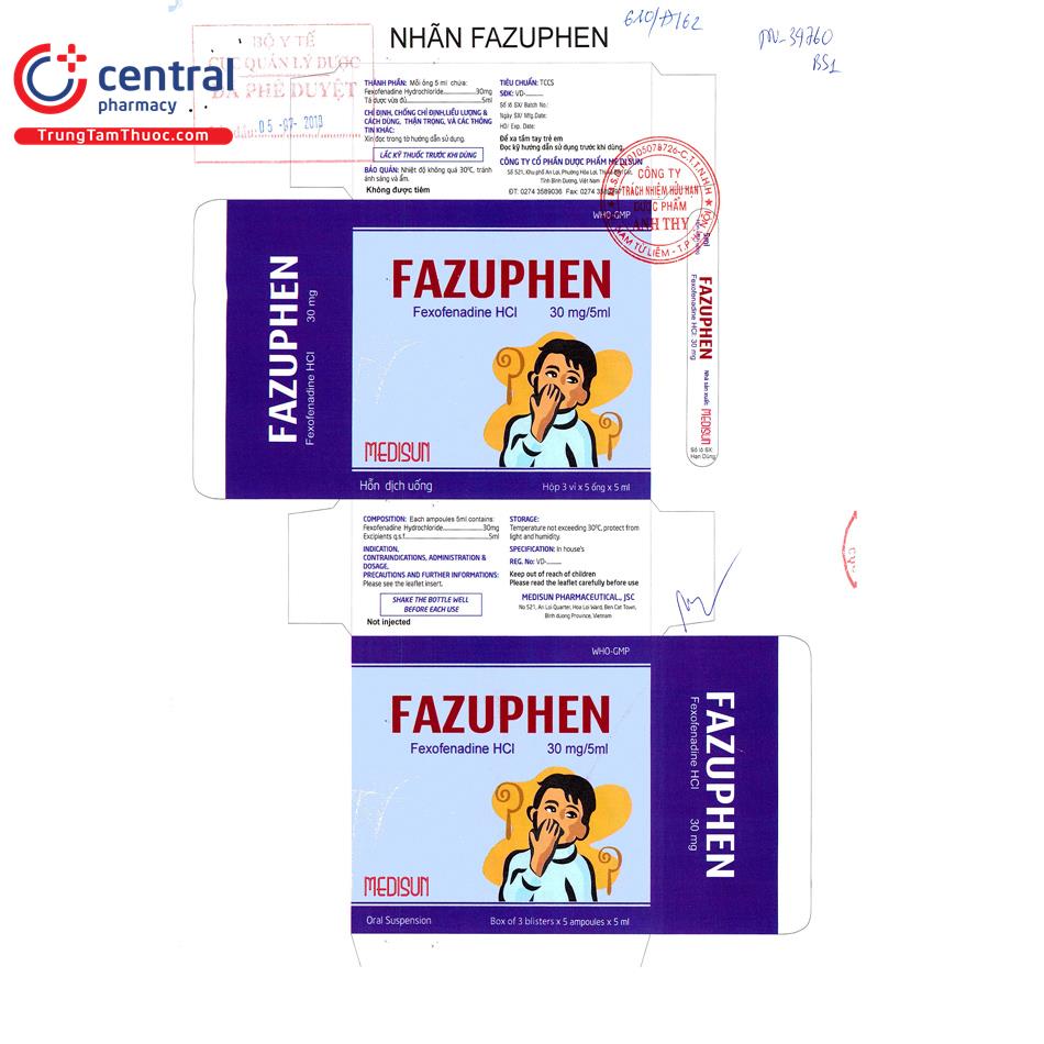 fazyphen 30mg 5ml 4 J3818