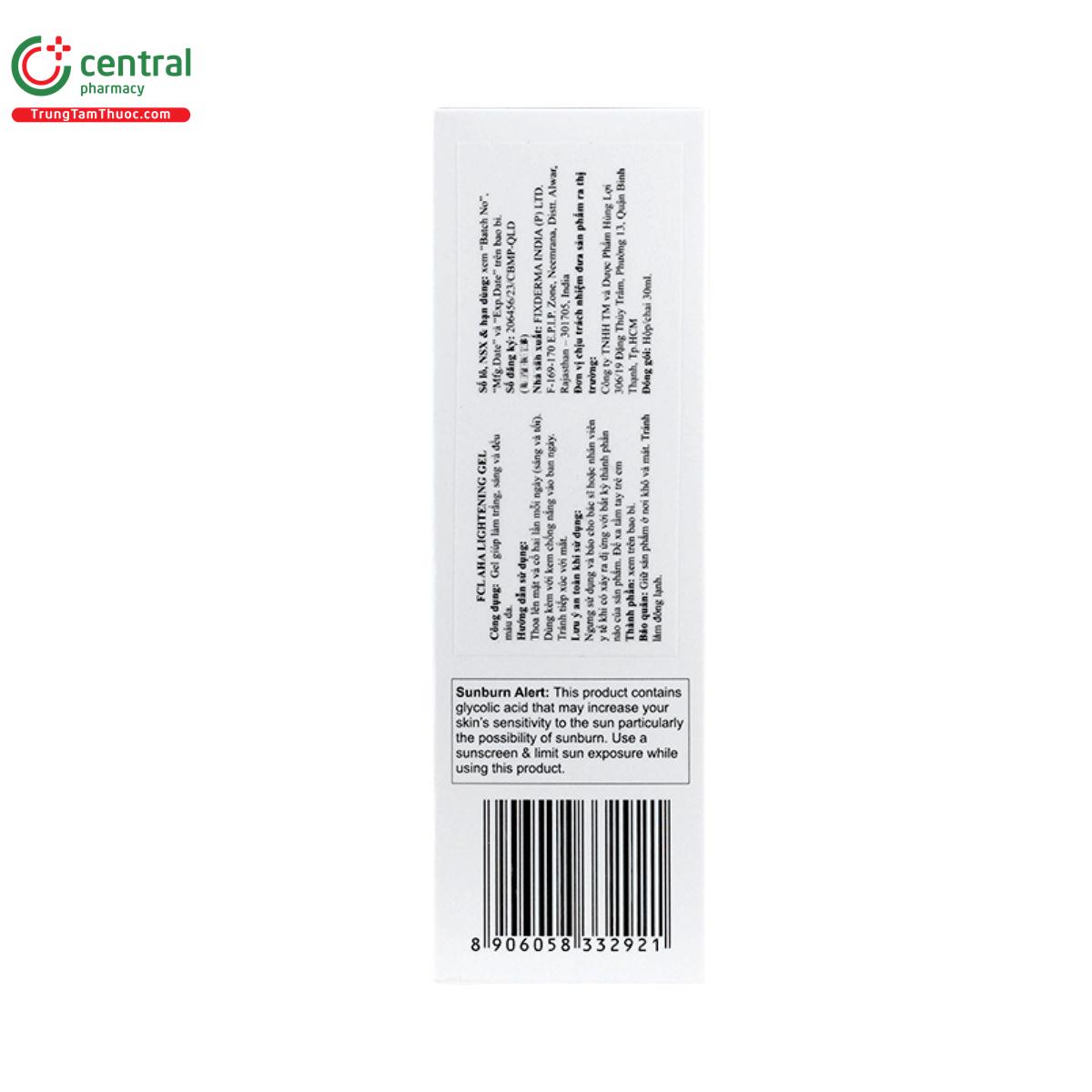 fcl aha lightening gel 8 T8548 fcl aha lightening gel 8 T8548