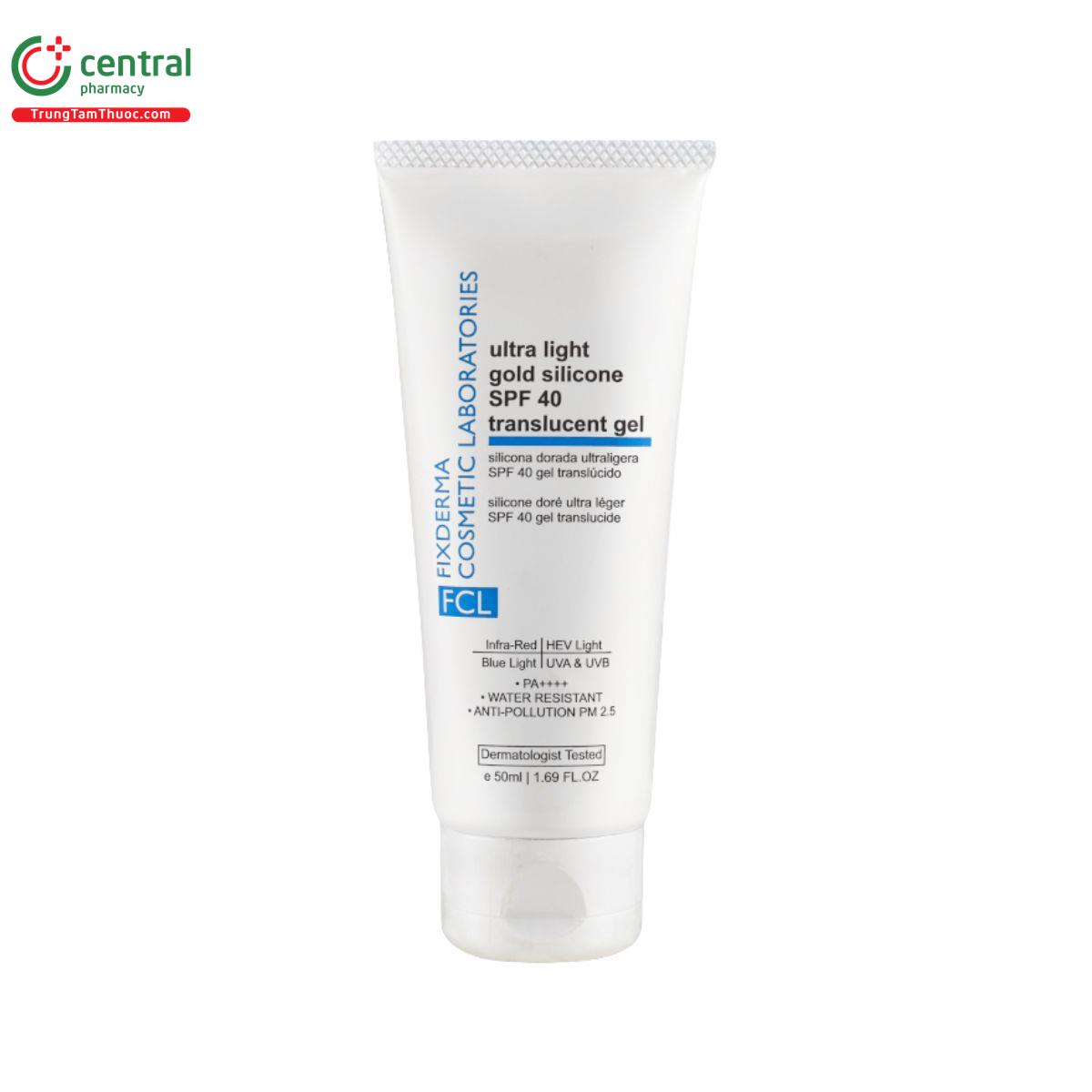 fcl ultra light gold silicone spf 40 translucent gel 6 A0332 fcl ultra light gold silicone spf 40 translucent gel 6 A0332