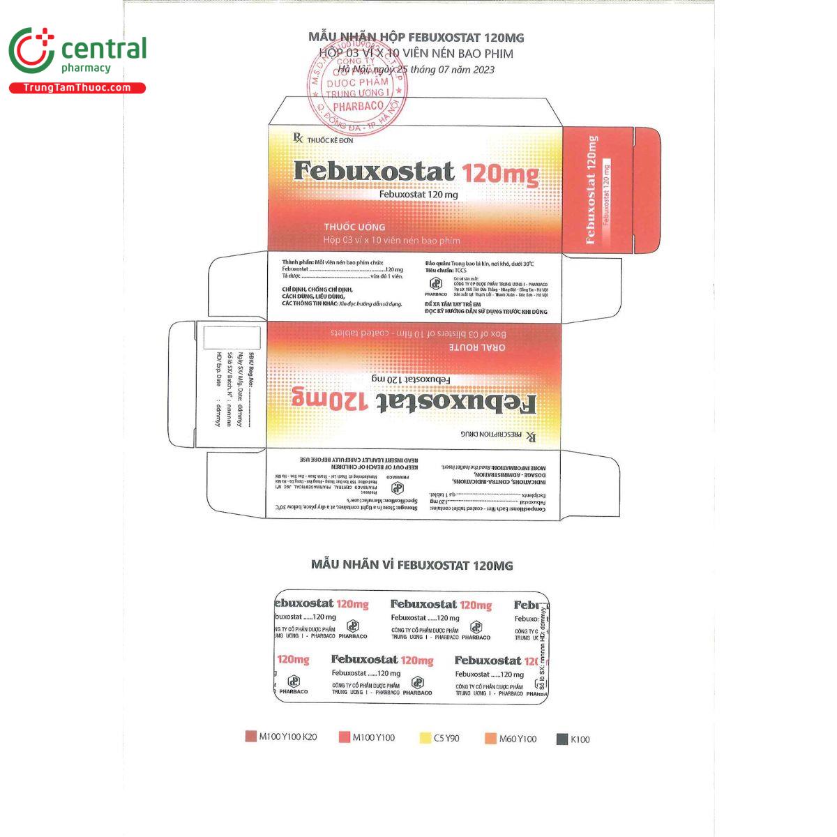 febuxostat 120mg 3 O5124