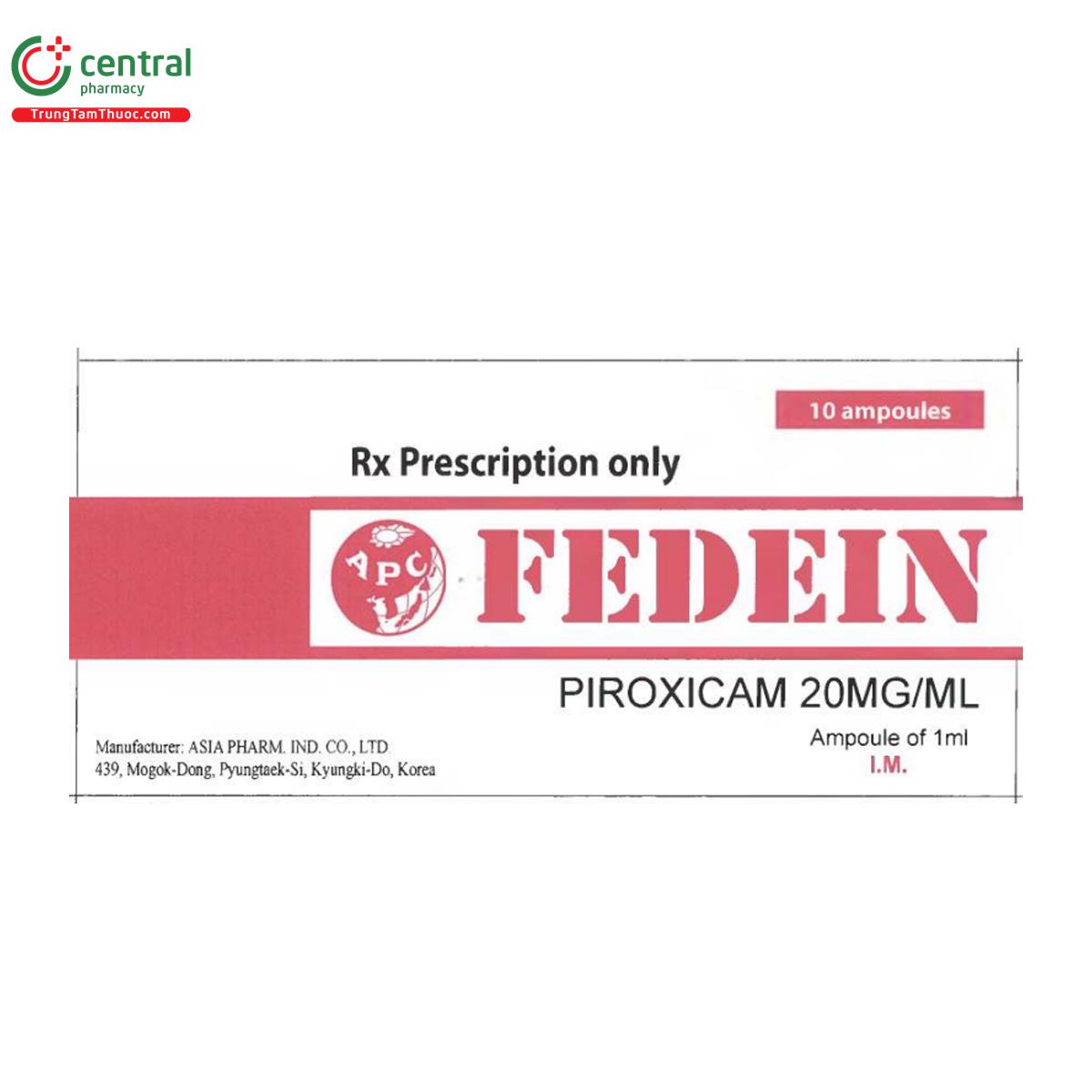 fedein 20mgml 2 K4141 fedein 20mgml 2 K4141