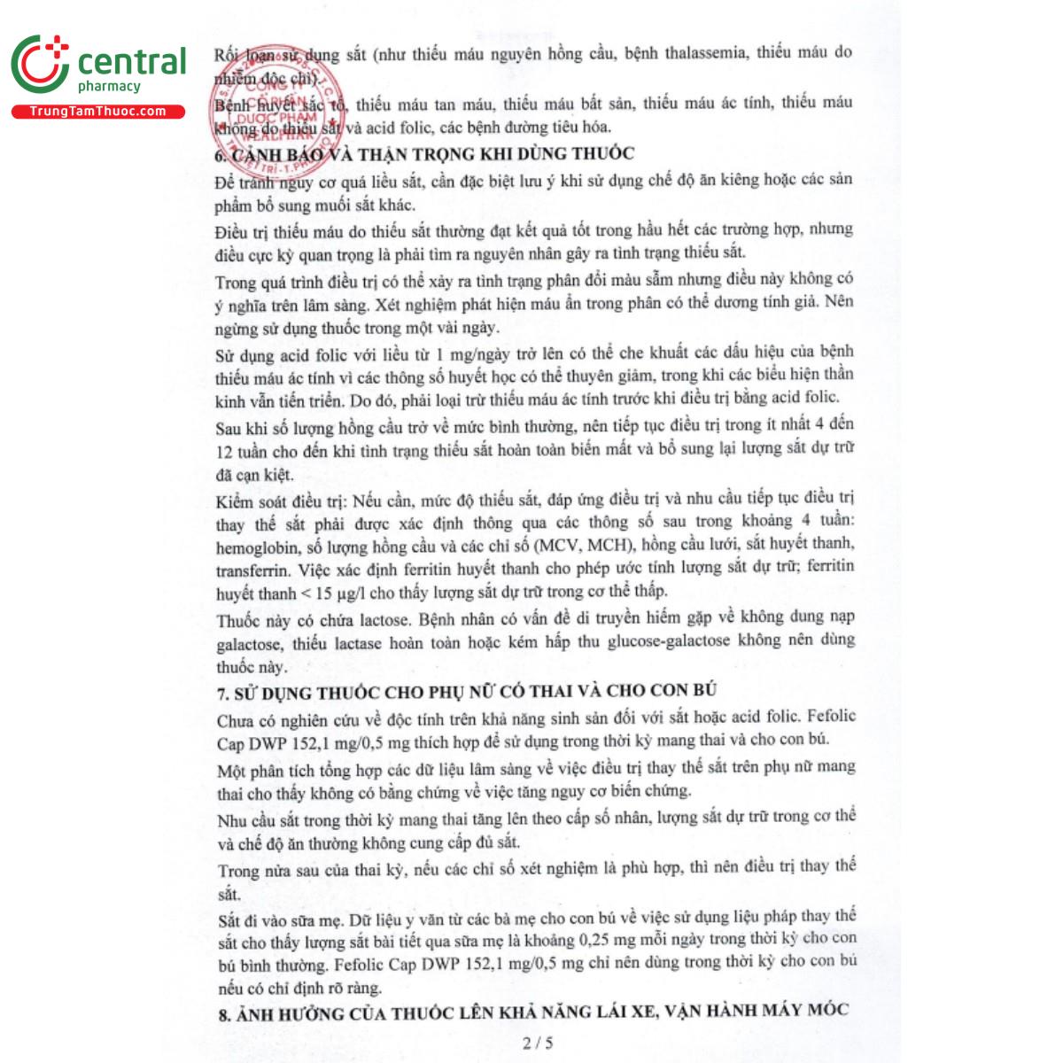 fefolic cap dwp 1521mg 05mg 6 N5512 fefolic cap dwp 1521mg 05mg 6 N5512