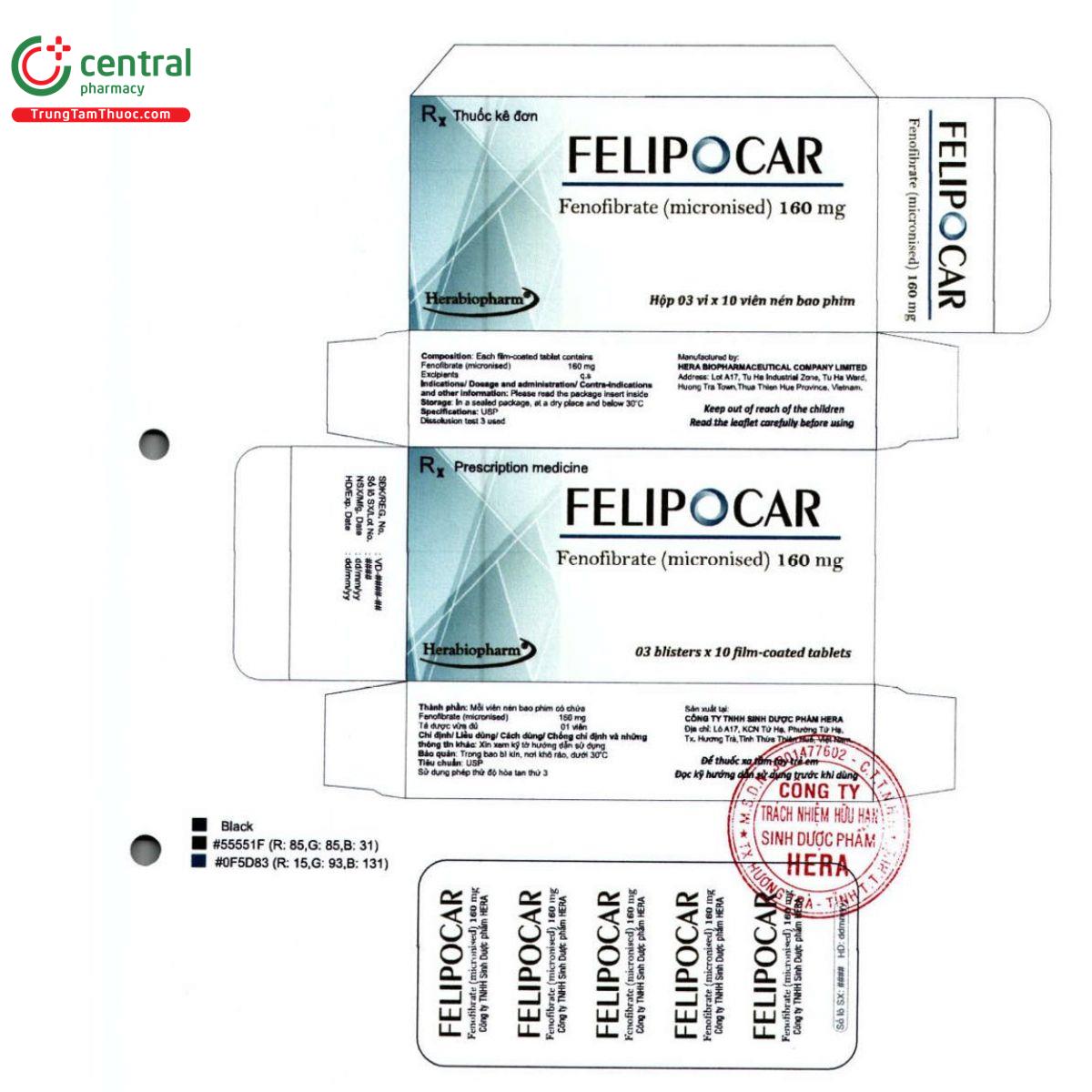 felipocar 160mg 2 P6648