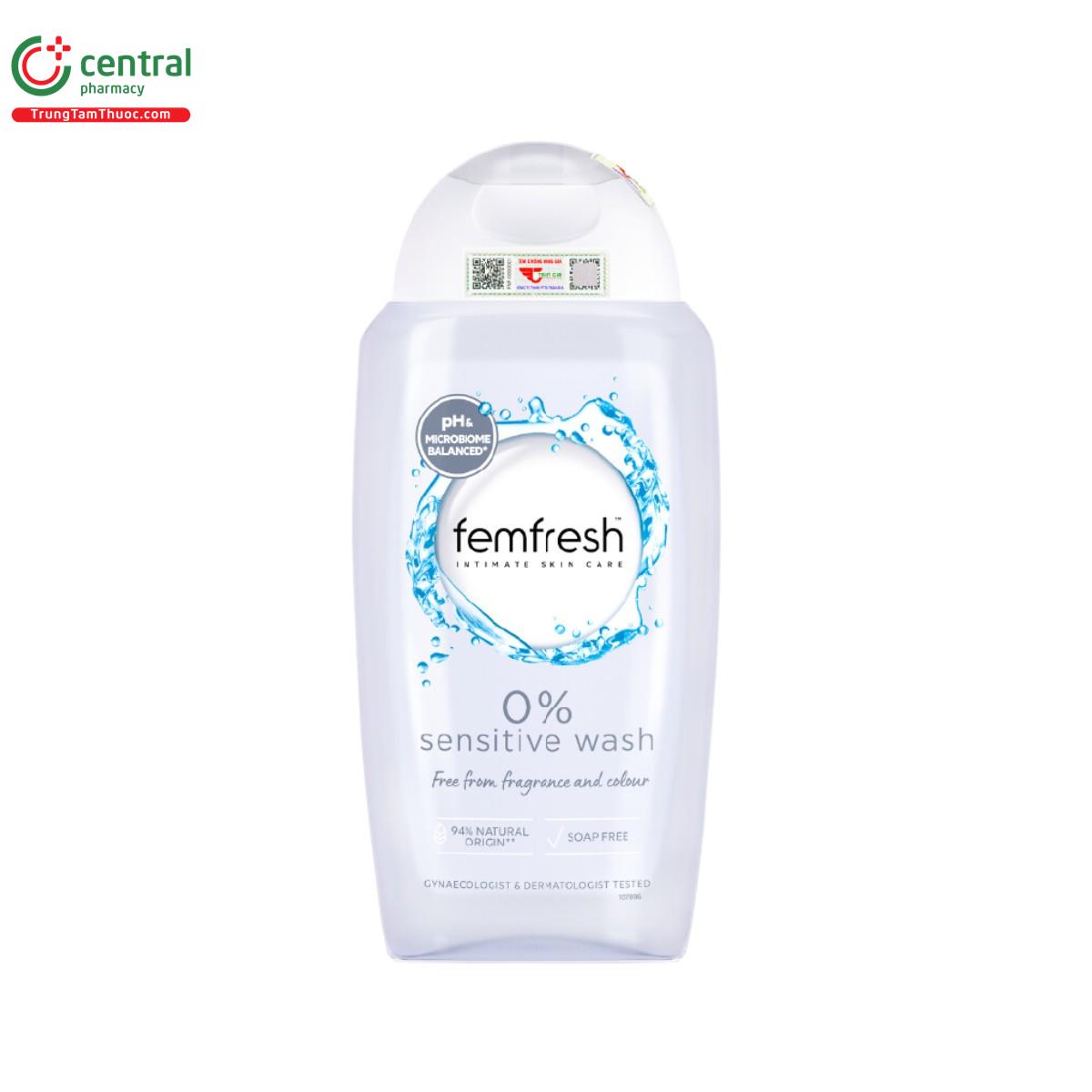 femfresh 0 sensitive wash 1 S7833