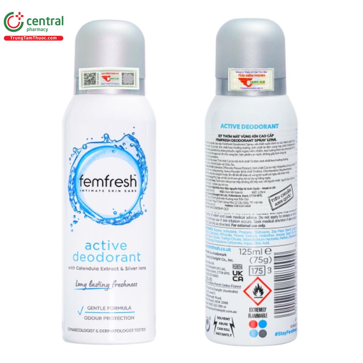 femfresh active deodorant mau xanh 3 G2488