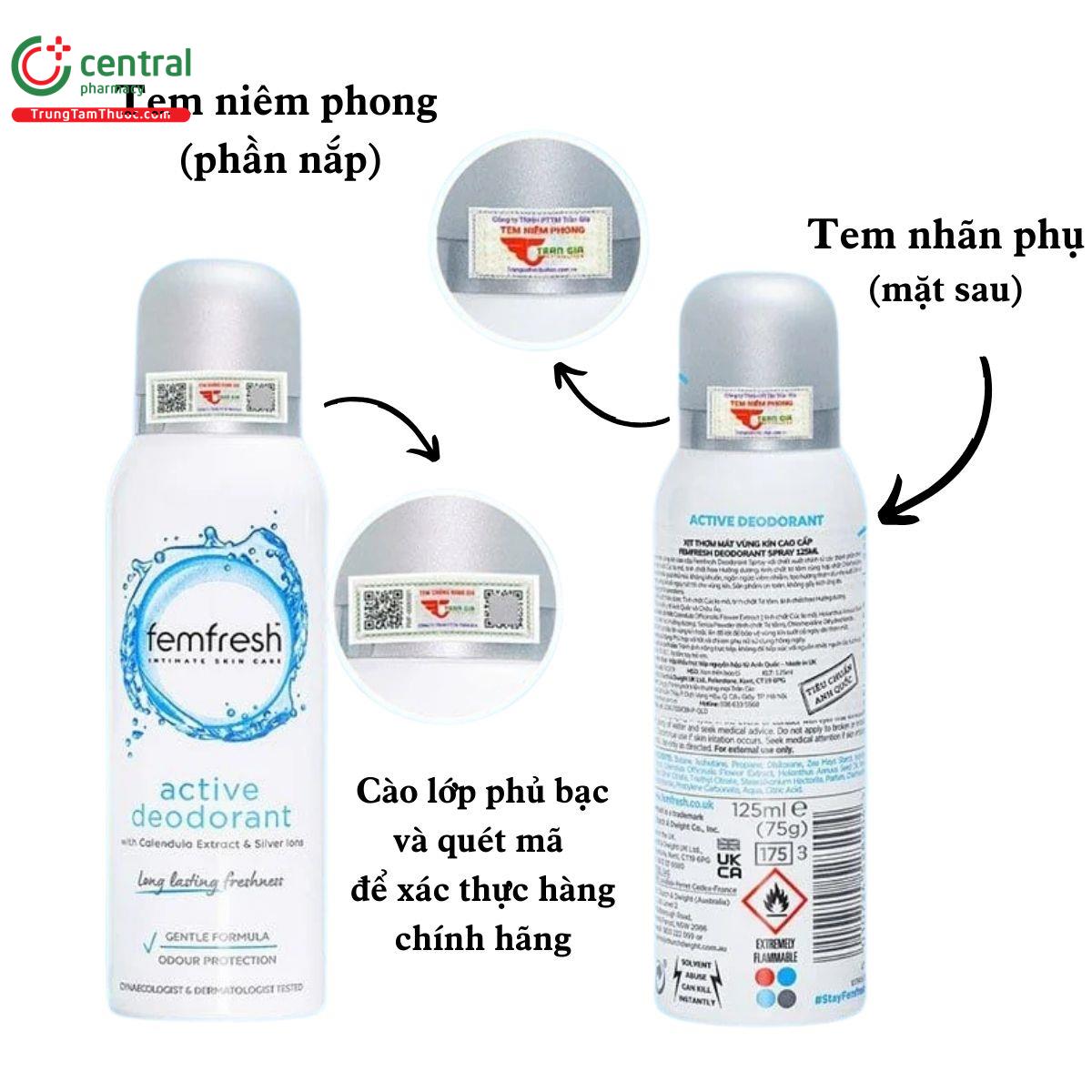 femfresh active deodorant mau xanh 4 T8763