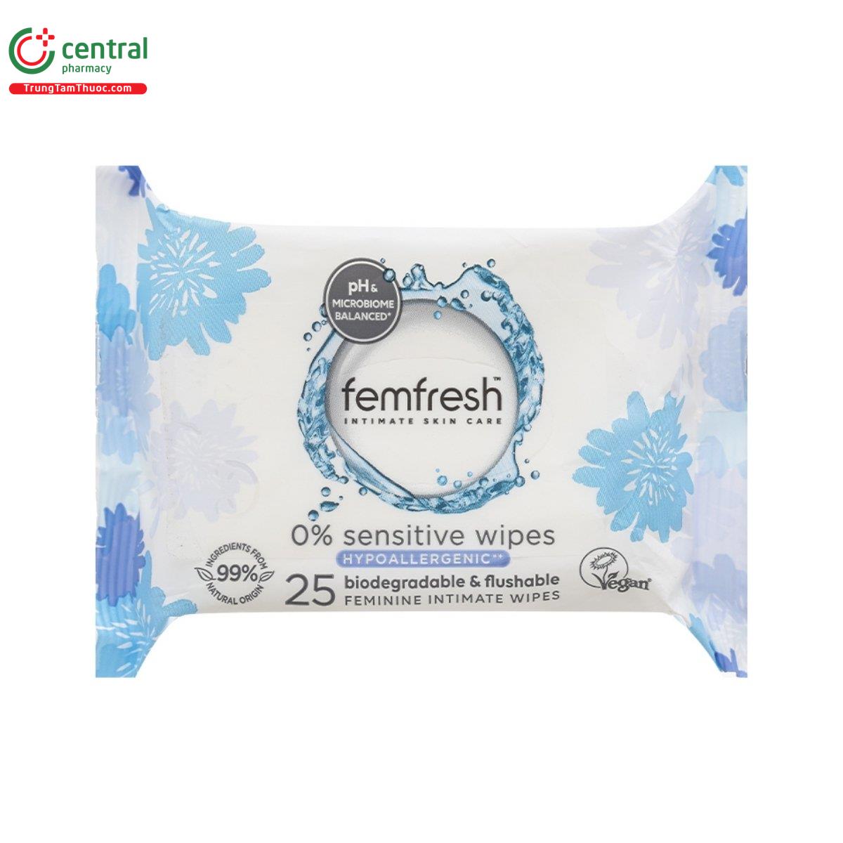 femfresh intimate skin care 0 sensitive wipes 3 S7362