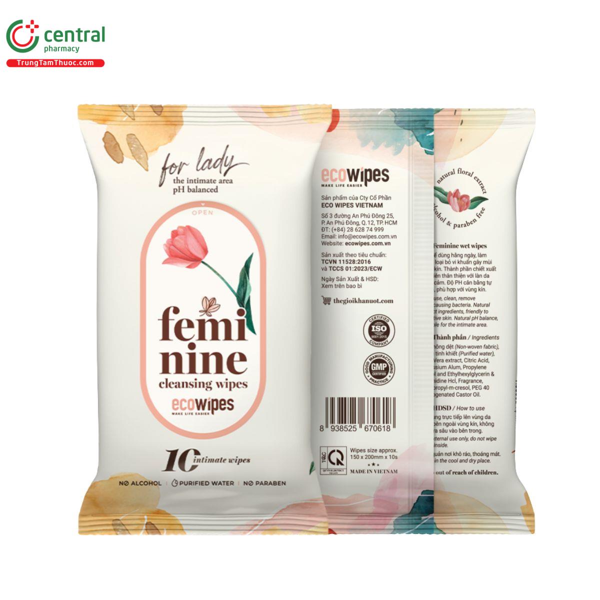 feminine cleansing wipes ecowipes 3 B0741
