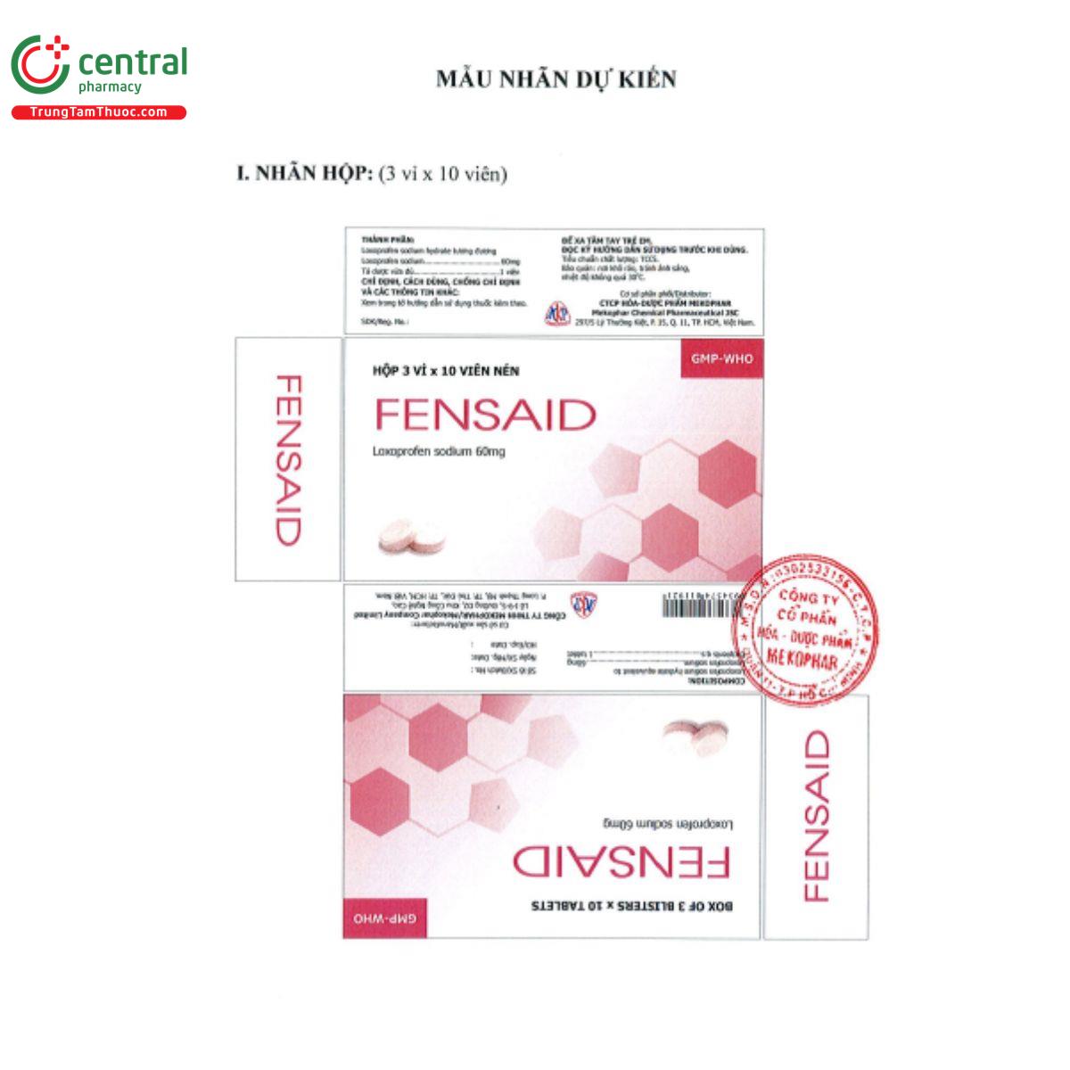 fensaid 60mg 3 S7611