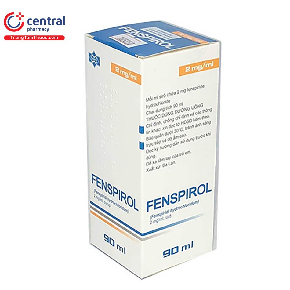 Thuốc Fenspirol (Fenspiride hydrochloride 2mg/ml): tác dụng, chỉ định