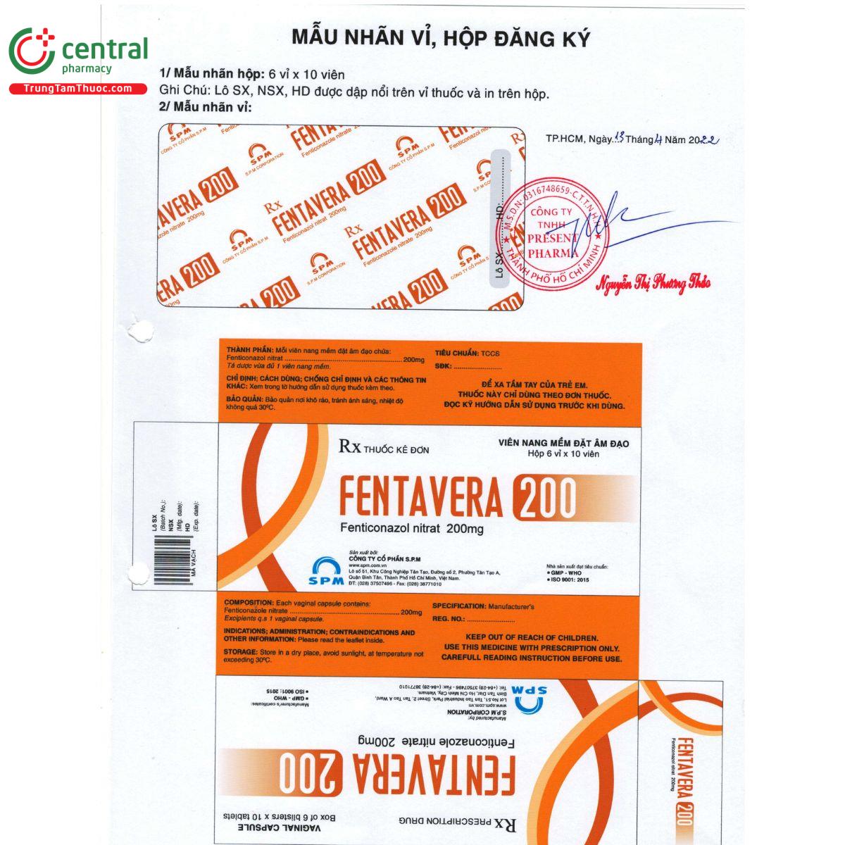 fentavera 200mg 1 G2310