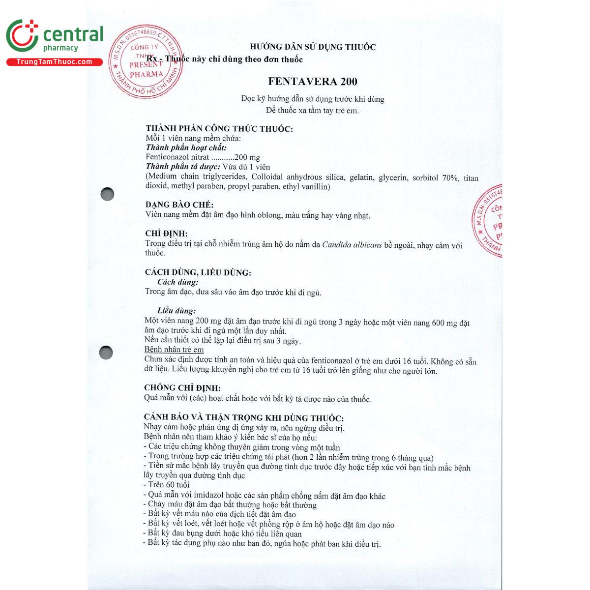 fentavera 200mg 2 A0275