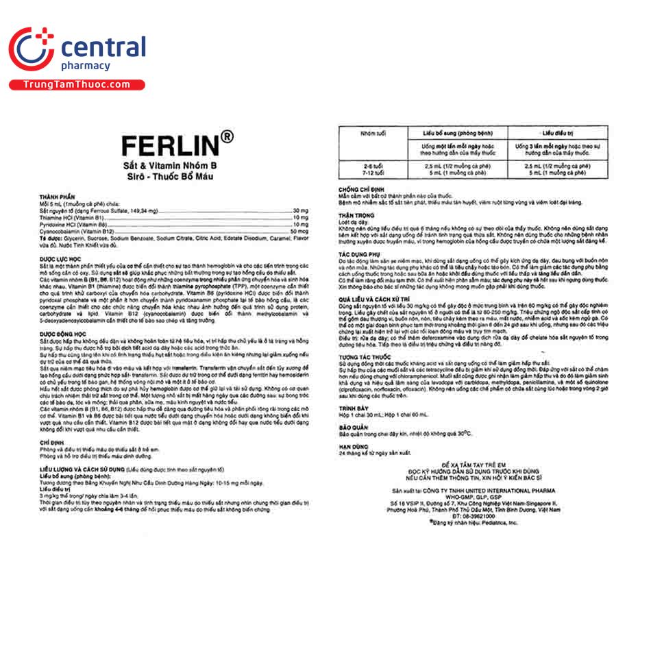 ferlin 60ml 10 P6118