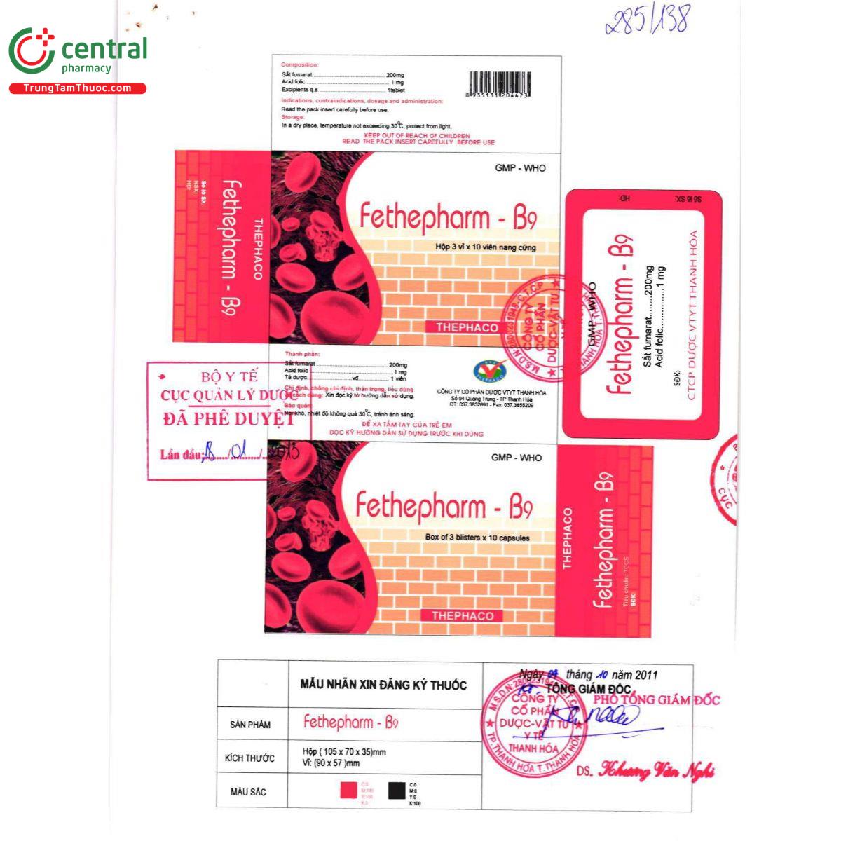 fethepharm b9 2 L4550 fethepharm b9 2 L4550