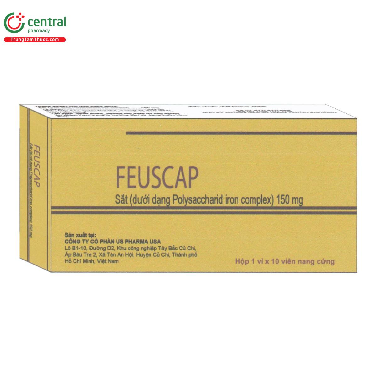 Thuốc Feuscap 150mg - Phòng ngừa và điều trị các trường hợp thiếu sắt